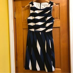 TRINA TURK  Tweed Knit Signature Geo Print Dress - Size 6